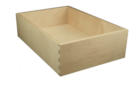 Plywood dovetailed drawer